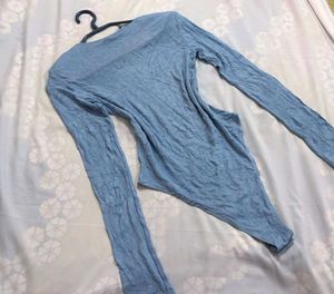 💟Original Zara Sky Blue Bodysuit I