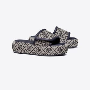 Tory Burch Logo Slide Sandals