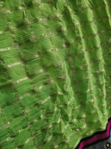 Crepe Saree &amp; Designer Blouse