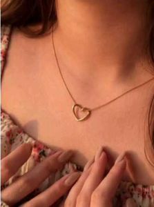Gold Heart Pendant Necklace