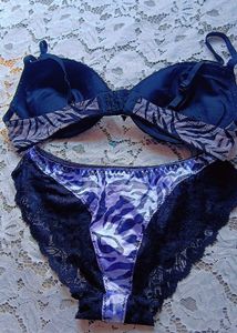 Stylish Zebra Print Lingerie Set