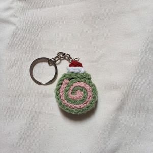 Crochet Swirl Keychain