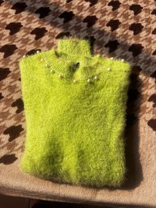 parrot green sweater