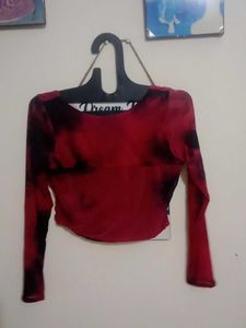 Tie-dye Long Sleeve Top