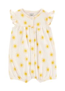 Adorable Sun Print Baby Romper