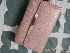 Rose gold sling bag