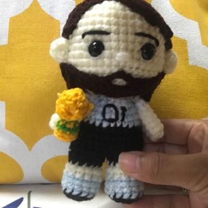 Handmade Messi Crochet Doll