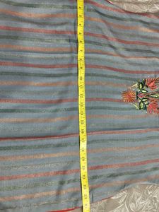 Red Grey Embroidered Suit Set