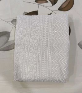 Beautiful Custom-Stitched White Chikankari Kurti