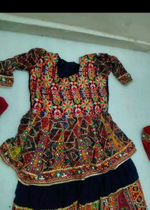 Embellished Peplum Lehenga Choli Set