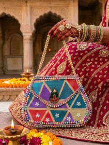 Boho Beaded bridal Clutch ✨