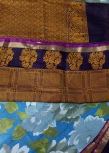 Beautiful Silk Blend Saree with Blouse