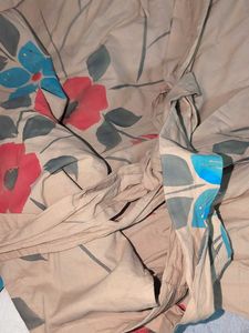 Beautiful Handpainted Floral Gown