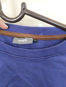Casual Blue Half Sleeve T-Shirt