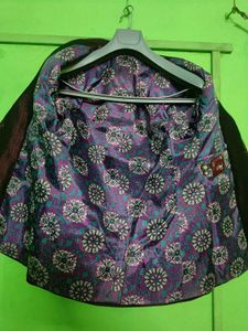 Burgundy Blazer - Size M