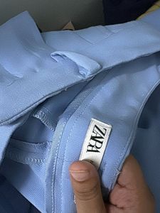Light Blue Cotton korion Pants