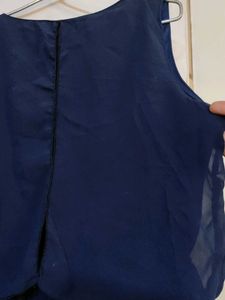 Elegant Navy Blue Maxi Dress