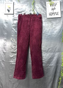 Maroon Corduroy Pants