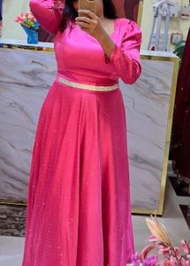 Stunning Pink Embellished Gown