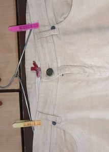 Cream Corduroy Pants 👖