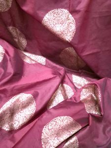 Maroon Banarasi Silk Saree with Gold Motifs