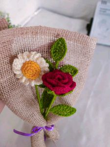 Crochet Flower Bouquet Set