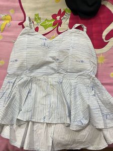 Tommy Hilfiger Striped Peplum Top
