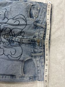 ‘’Aesthetic’’ Skeleton Print Jeans