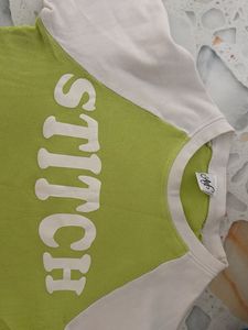 Lime Green "STITCH" T-Shirt