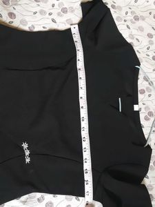 Elegant Black Blouse with Embellishment