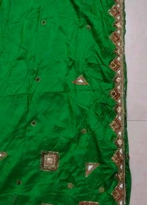 Embellished Green Silk Saree