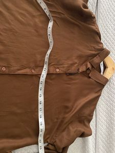 Classic Brown Button-Up Shirt