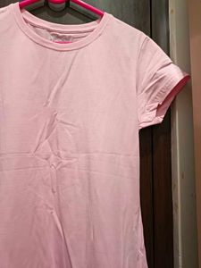 Pink Crew Neck Tee