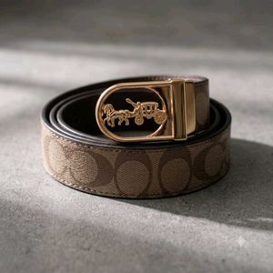 COACH**MENS LEATHER BELT**REVERSIBLE* WD BOX