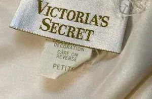 victoria secret white satin slip with brief 👍