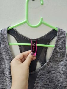 Active Grey Marl Sports Bra