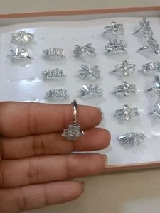 Sparkling Cubic Zirconia Rings Set