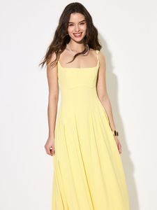 Elegant Yellow Sundress