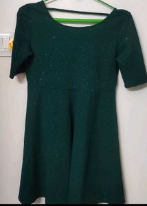 Sparkly Green Mini Dress