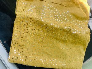 Golden Sequin 2.5meter fabric
