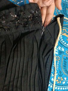 Black Sequin Lehanga Choli with dupatta