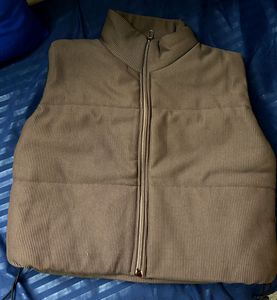 Brown Corduroy Puffer Vest