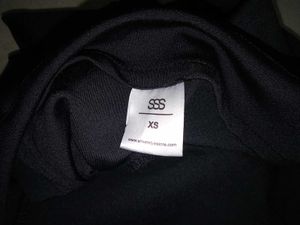 Stretchable black skorts