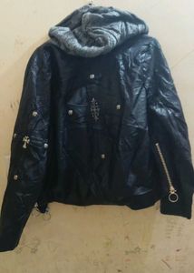chrome hearts fake  Faux Leather Jacket
