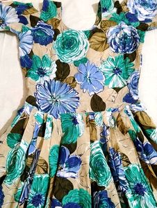 Beautiful Floral Print Maxi Dress