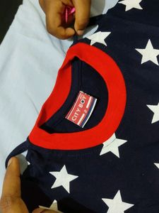 7months Baby Boys Unused T Shirt. Red , white And Blue