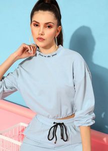 Light Blue Cropped Top