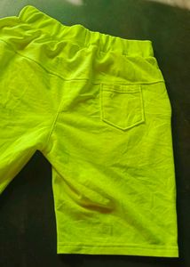 orginal Balenciaga mode Neon Yellow Shorts
