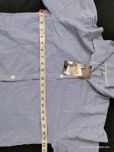 Blue Striped Button-Up Shirt - 40"