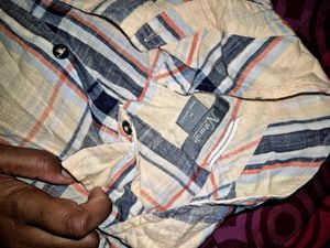 Plaid Button-Up Shirt